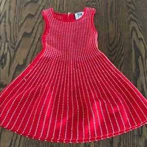 Milly girls 3T red sleeveless tank knit dress